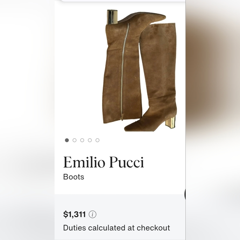 Emilio Pucci Tan Boots - Picture 14 of 16